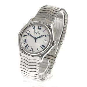EBEL Sport Classic E9187151 Date Silver Dial Quartz Men's Watch_893996